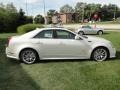 White Diamond Tricoat 2012 Cadillac CTS -V Sedan Exterior