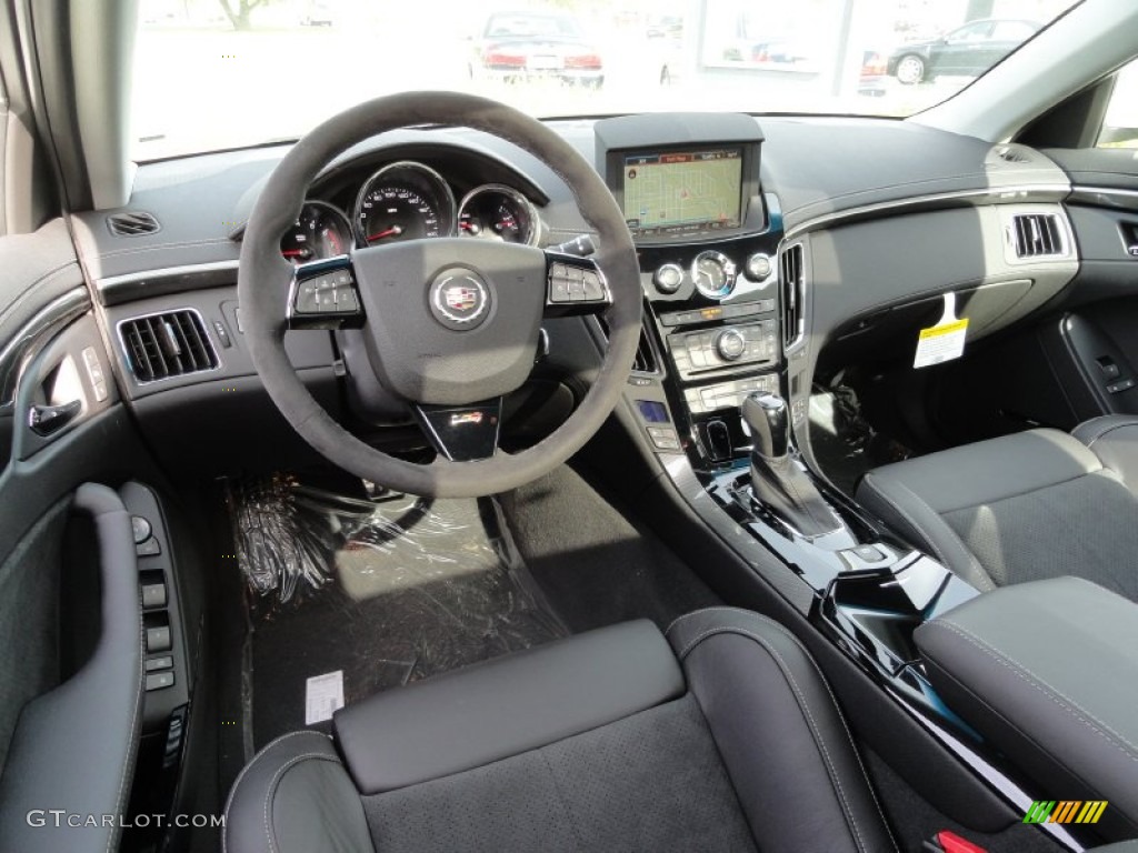 Ebony/Ebony Interior 2012 Cadillac CTS -V Sedan Photo #53552970