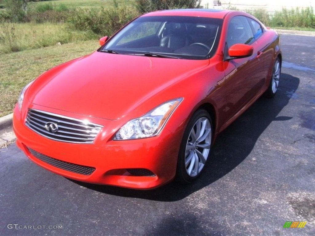 Vibrant Red 2009 Infiniti G 37 S Sport Coupe Exterior Photo #53553079