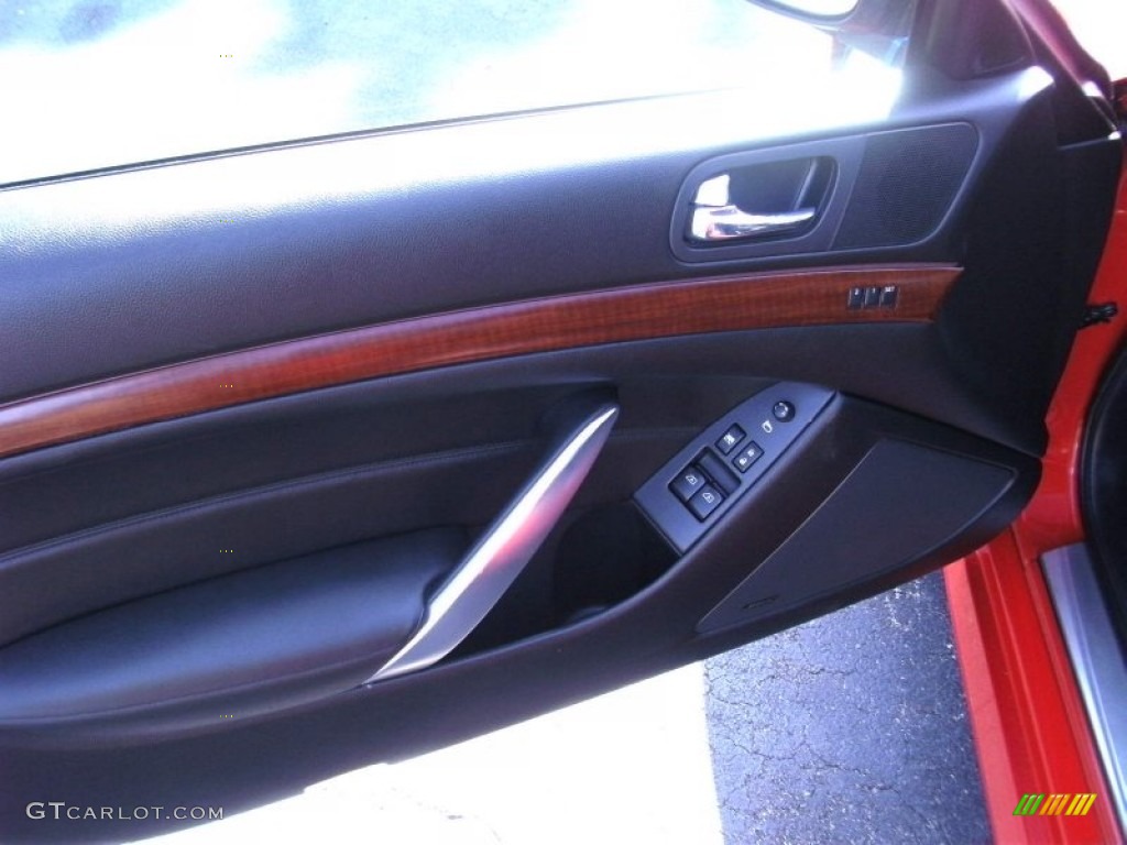 2009 Infiniti G 37 S Sport Coupe Graphite Door Panel Photo #53553166