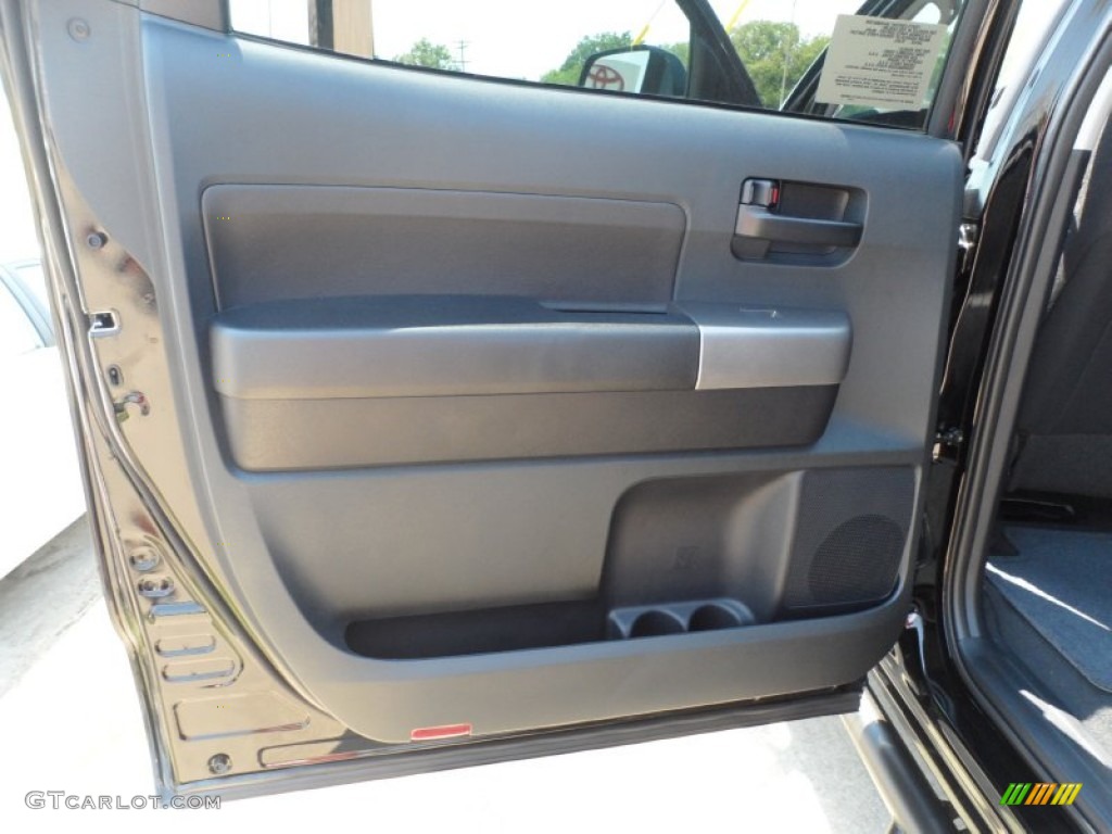 2011 Toyota Tundra TRD Rock Warrior CrewMax 4x4 Black Door Panel Photo #53553855