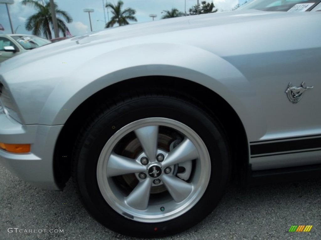 2009 Mustang V6 Premium Coupe - Brilliant Silver Metallic / Dark Charcoal photo #11