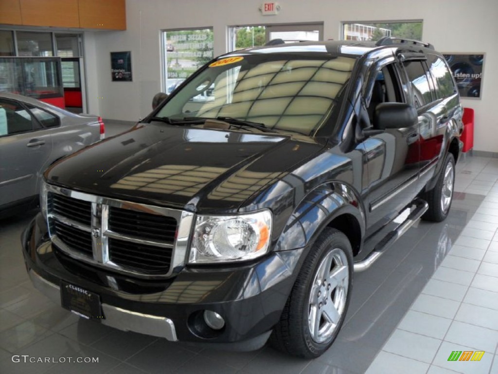 2007 Durango Limited 4x4 - Brilliant Black / Dark Slate Gray/Light Slate Gray photo #1