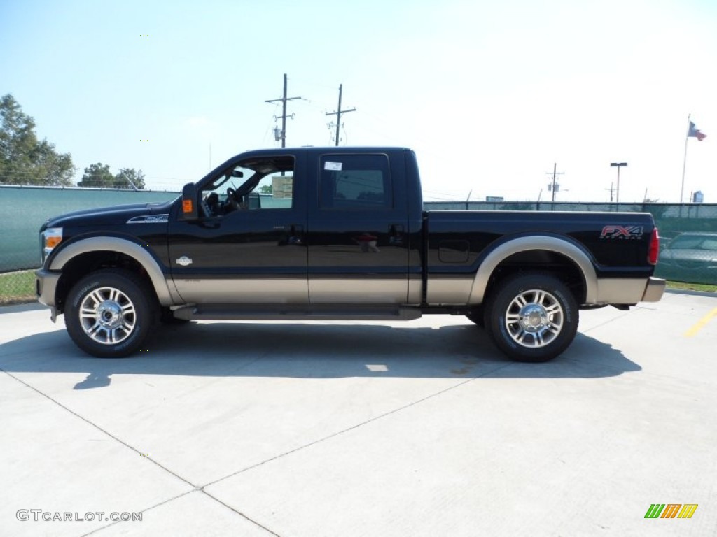 2012 F250 Super Duty King Ranch Crew Cab 4x4 - Black / Chaparral Leather photo #6