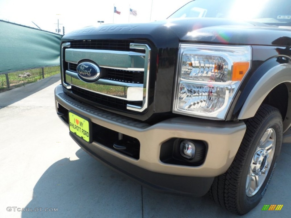 2012 F250 Super Duty King Ranch Crew Cab 4x4 - Black / Chaparral Leather photo #10