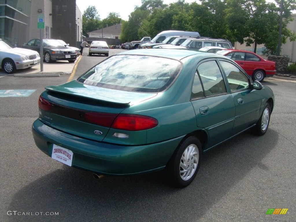 1998 Escort SE Sedan - Pacific Green Metallic / Beige photo #8