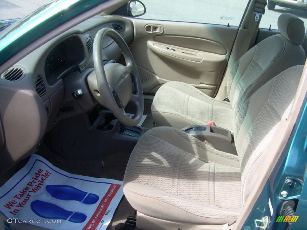 1998 Escort SE Sedan - Pacific Green Metallic / Beige photo #12