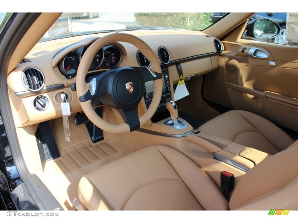 Sand Beige Interior 2012 Porsche Cayman Standard Cayman Model Photo #53556098