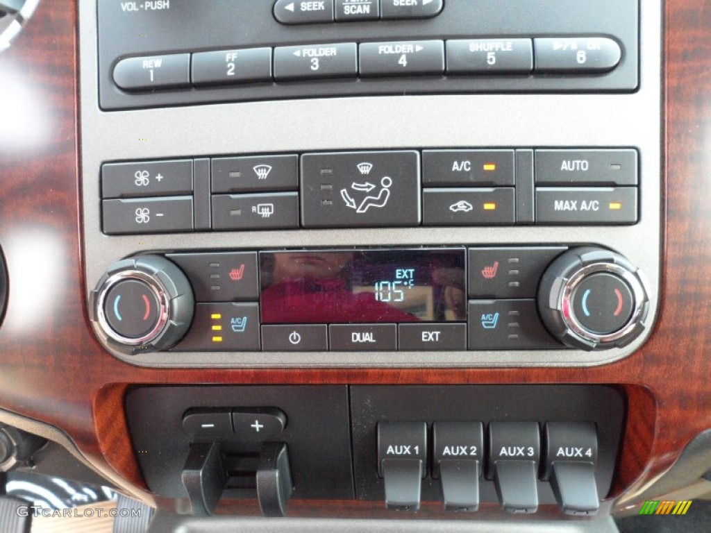 2012 Ford F250 Super Duty King Ranch Crew Cab 4x4 Controls Photo #53556168