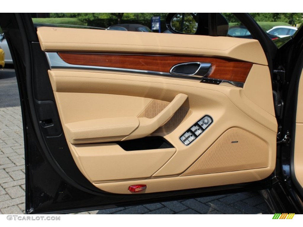 2012 Porsche Panamera 4 Luxor Beige Door Panel Photo #53556531