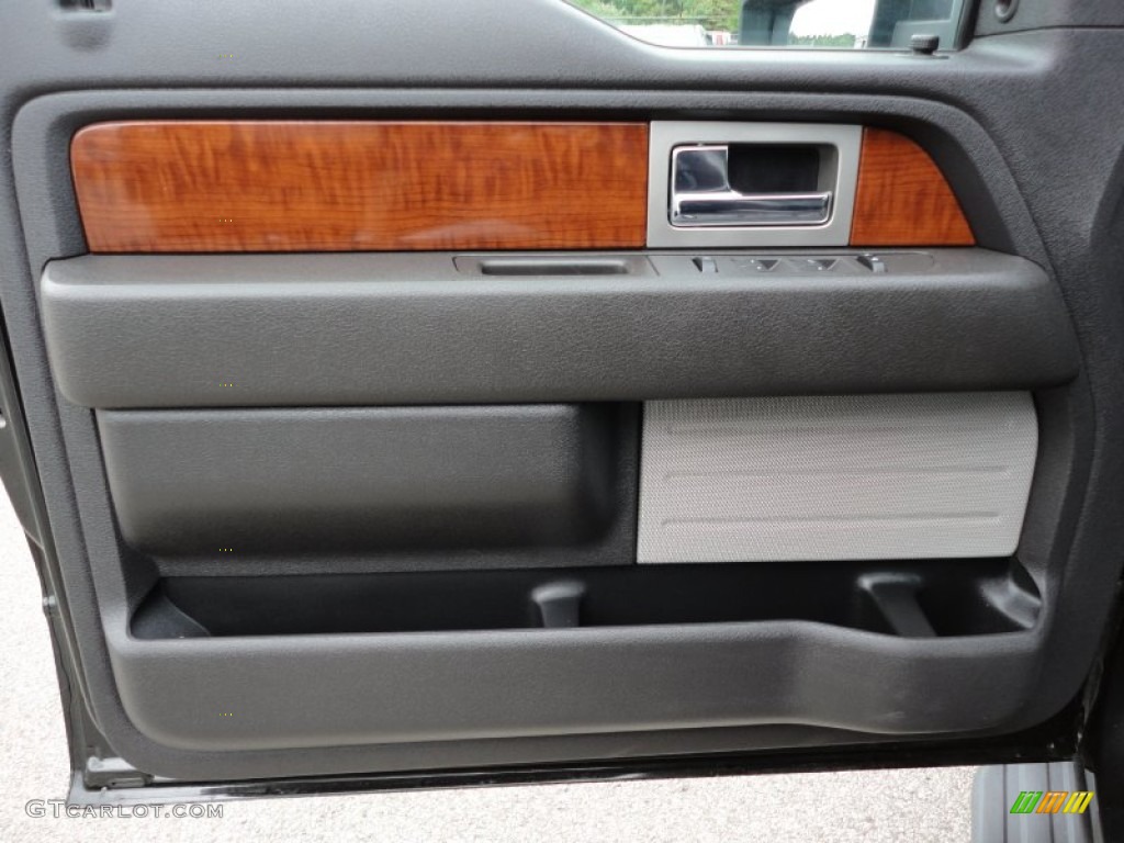 2010 F150 Lariat SuperCab 4x4 - Tuxedo Black / Black photo #18