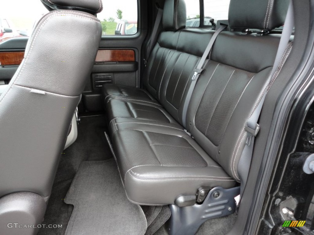 2010 F150 Lariat SuperCab 4x4 - Tuxedo Black / Black photo #19