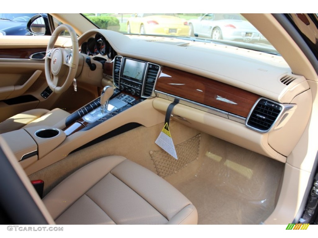 2012 Porsche Panamera 4 Luxor Beige Dashboard Photo #53556803