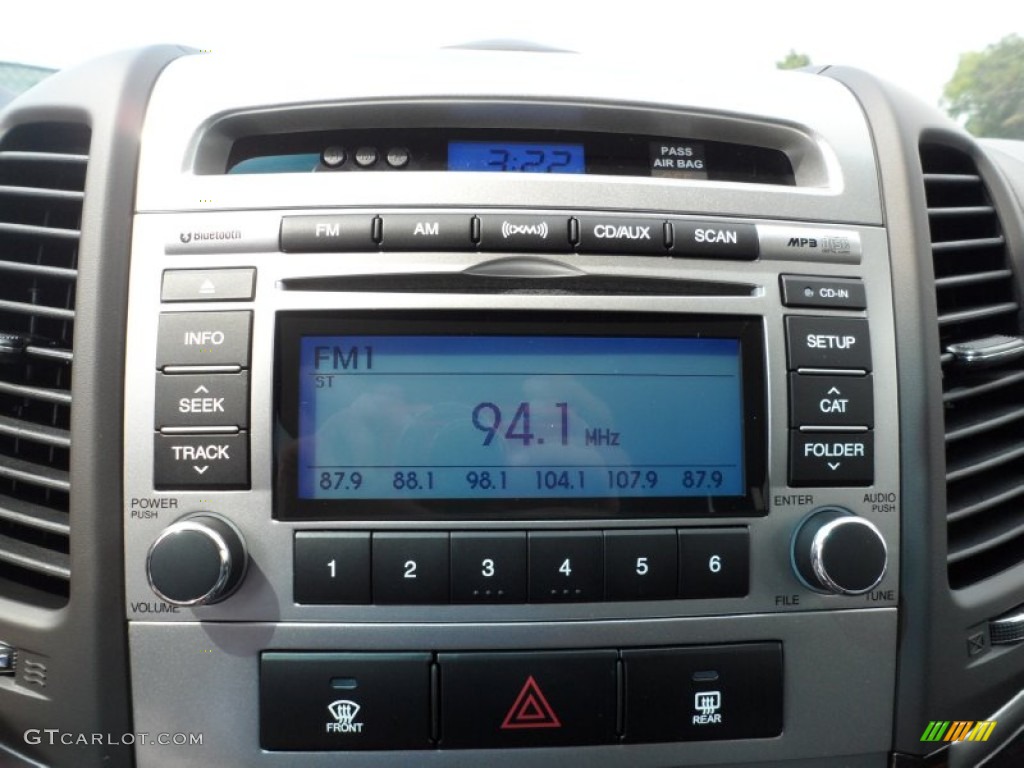 2012 Hyundai Santa Fe SE V6 Audio System Photo #53556807