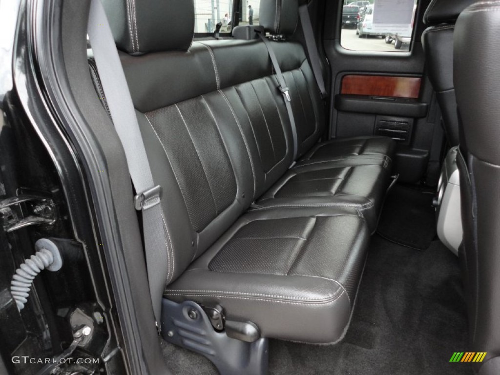 2010 F150 Lariat SuperCab 4x4 - Tuxedo Black / Black photo #21