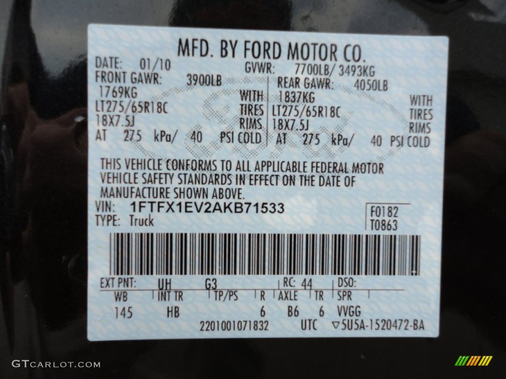 2010 F150 Lariat SuperCab 4x4 - Tuxedo Black / Black photo #27