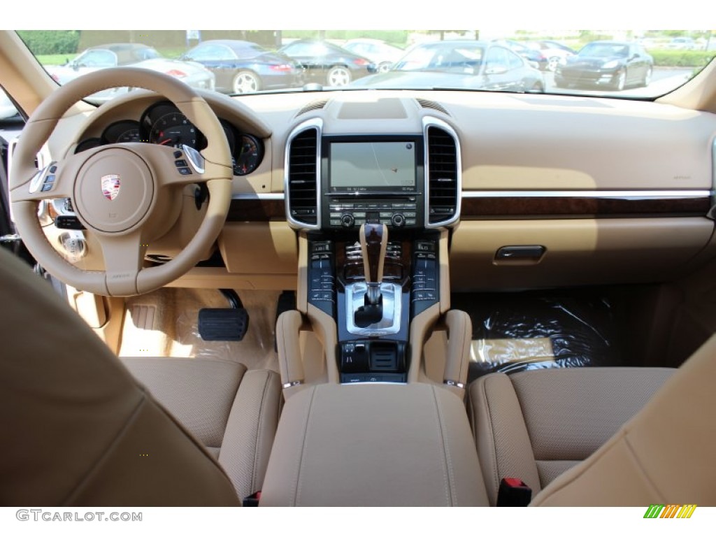 2012 Porsche Cayenne Standard Cayenne Model Luxor Beige Dashboard Photo #53557101