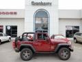 2009 Red Rock Crystal Pearl Coat Jeep Wrangler X 4x4  photo #1
