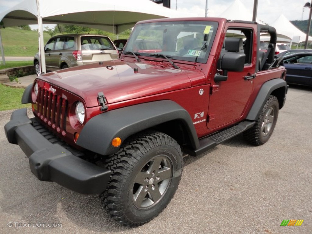 2009 Wrangler X 4x4 - Red Rock Crystal Pearl Coat / Dark Slate Gray/Medium Slate Gray photo #4