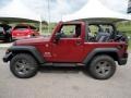 2009 Red Rock Crystal Pearl Coat Jeep Wrangler X 4x4  photo #5