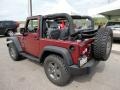 2009 Red Rock Crystal Pearl Coat Jeep Wrangler X 4x4  photo #6