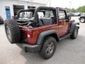 2009 Red Rock Crystal Pearl Coat Jeep Wrangler X 4x4  photo #8