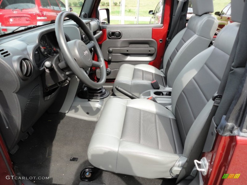 2009 Wrangler X 4x4 - Red Rock Crystal Pearl Coat / Dark Slate Gray/Medium Slate Gray photo #13