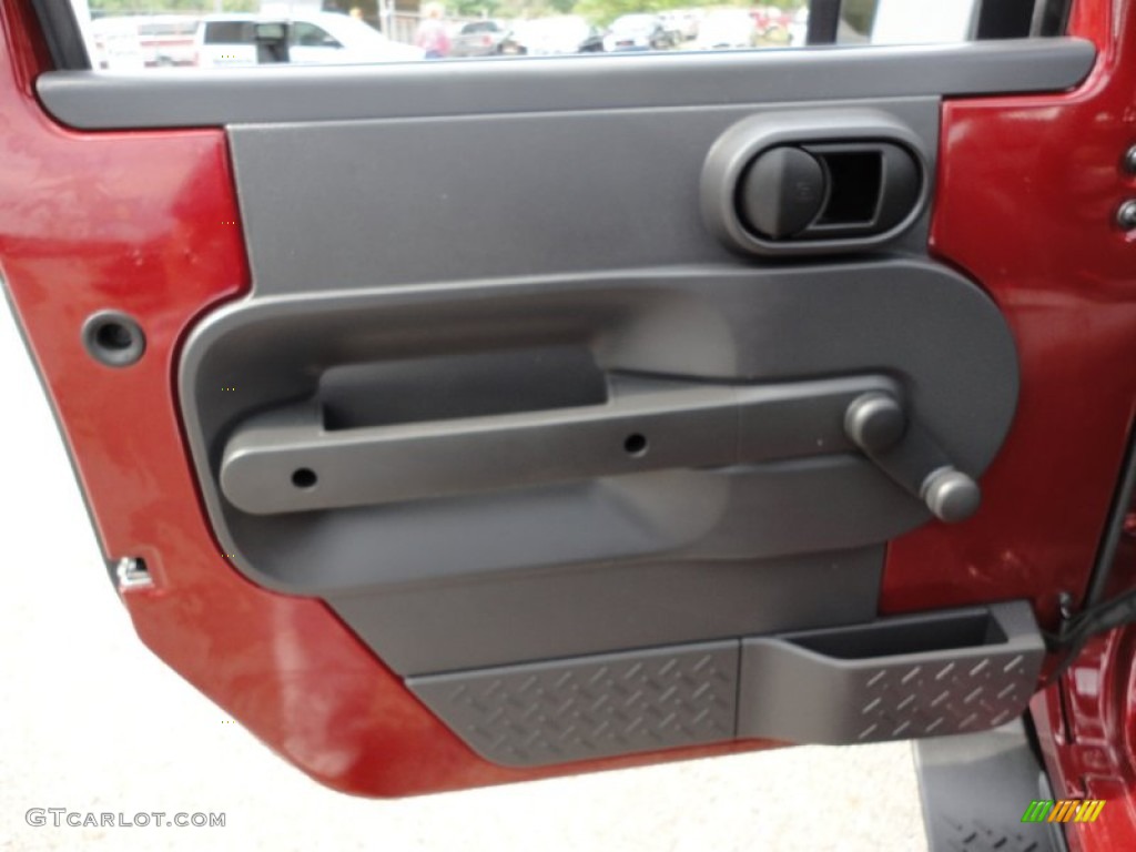 2009 Wrangler X 4x4 - Red Rock Crystal Pearl Coat / Dark Slate Gray/Medium Slate Gray photo #16