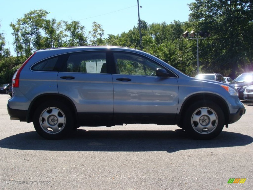 2008 CR-V LX 4WD - Glacier Blue Metallic / Gray photo #7
