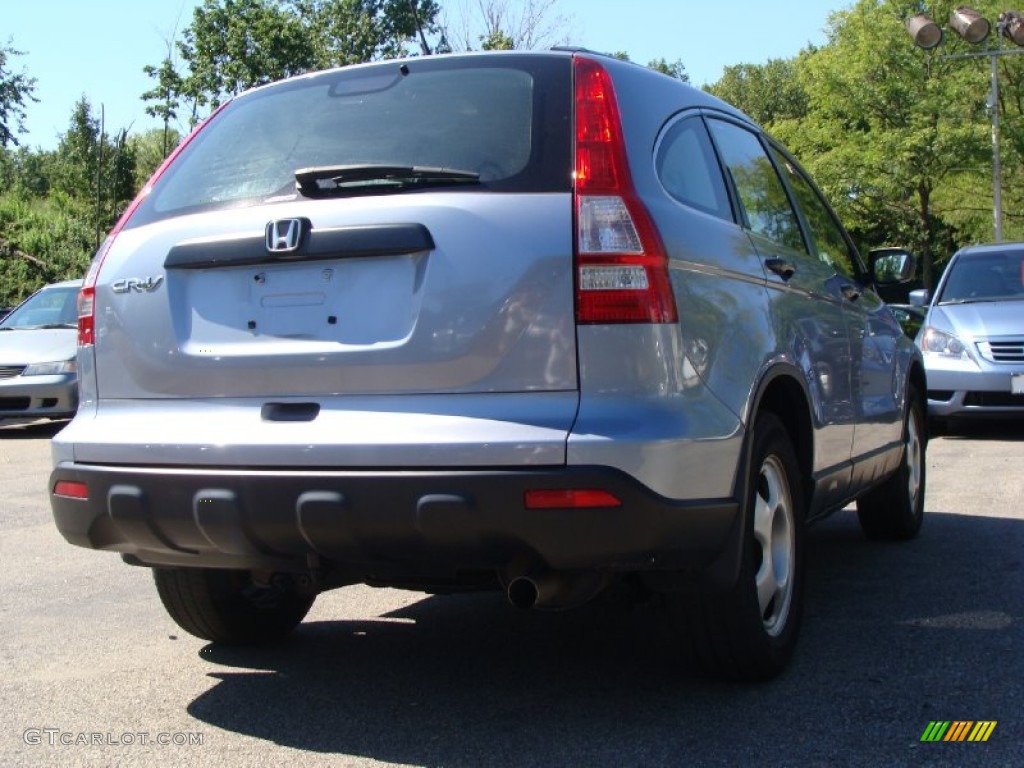 2008 CR-V LX 4WD - Glacier Blue Metallic / Gray photo #8