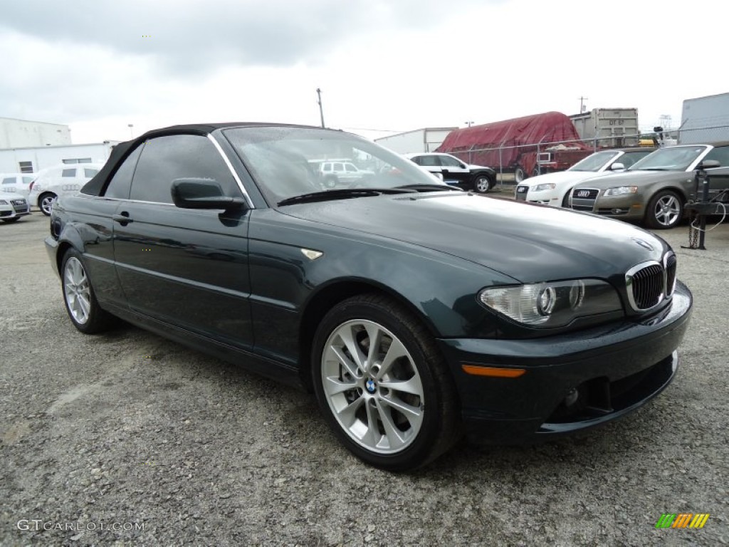 2006 3 Series 330i Convertible - Deep Green Metallic / Natural Brown photo #5