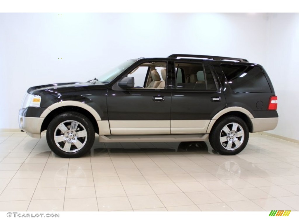 2010 Expedition Eddie Bauer 4x4 - Tuxedo Black / Camel photo #4