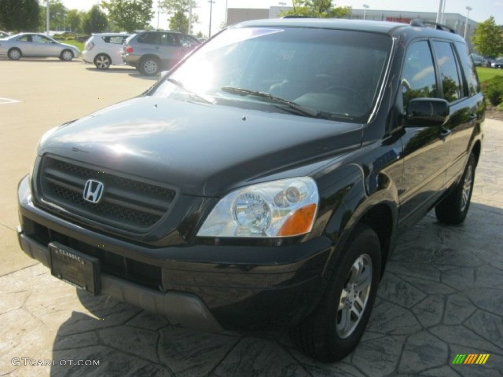 2003 Pilot EX-L 4WD - Nighthawk Black Pearl / Gray photo #2