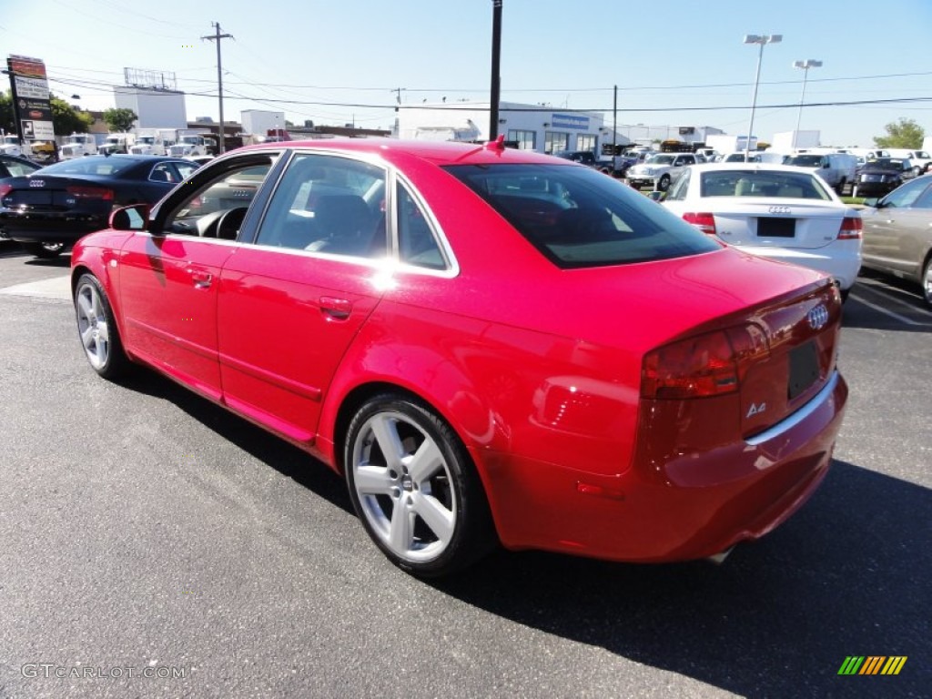 2008 A4 3.2 Quattro S-Line Sedan - Brilliant Red / Black photo #9