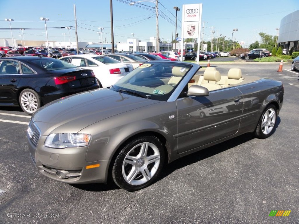 2008 A4 2.0T quattro Cabriolet - Alpaka Beige Metallic / Beige photo #2