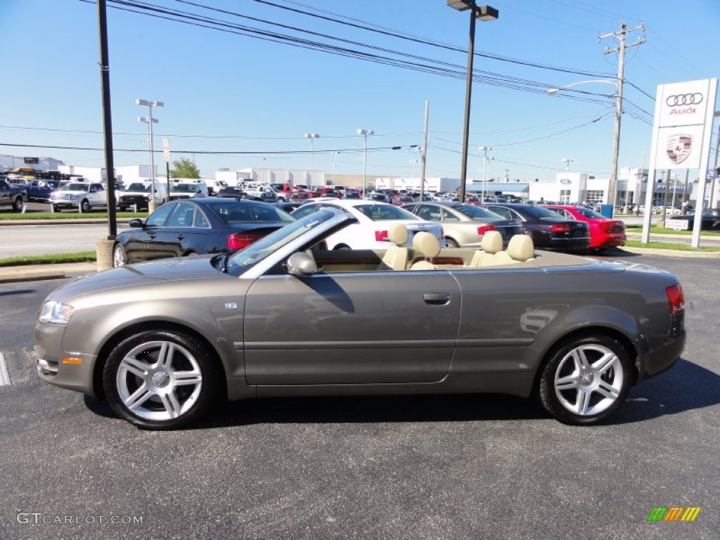 2008 A4 2.0T quattro Cabriolet - Alpaka Beige Metallic / Beige photo #10