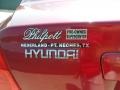 2004 Crimson Dark Red Hyundai Elantra GLS Sedan  photo #25