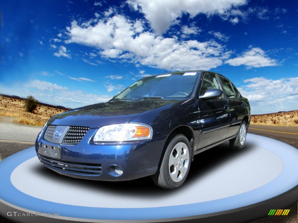 2006 Sentra 1.8 S - Blue Dusk Metallic / Taupe Beige photo #1