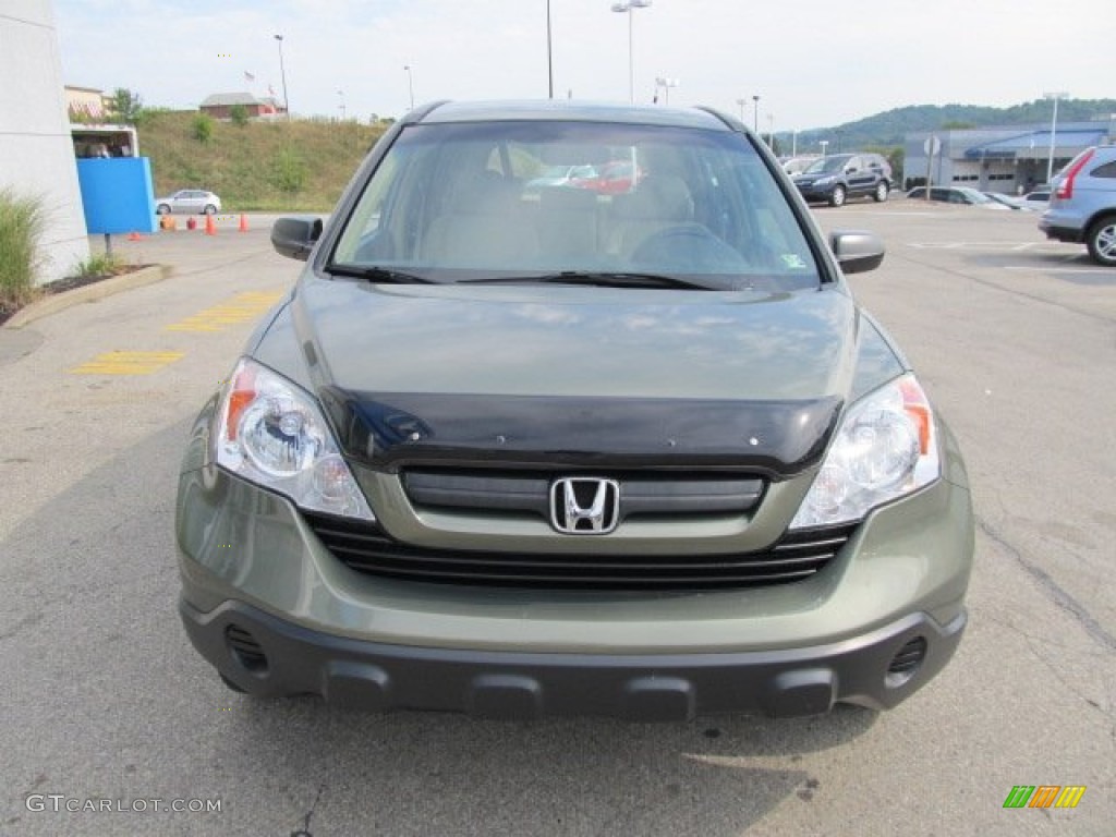 2008 CR-V LX 4WD - Green Tea Metallic / Ivory photo #10