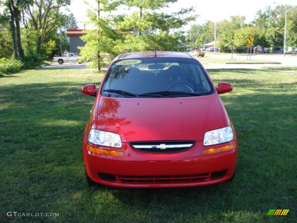 2008 Aveo Aveo5 LS - Victory Red / Charcoal photo #7