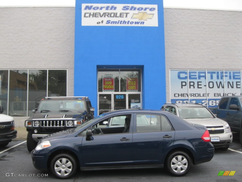 2009 Versa 1.6 Sedan - Blue Onyx / Charcoal photo #1