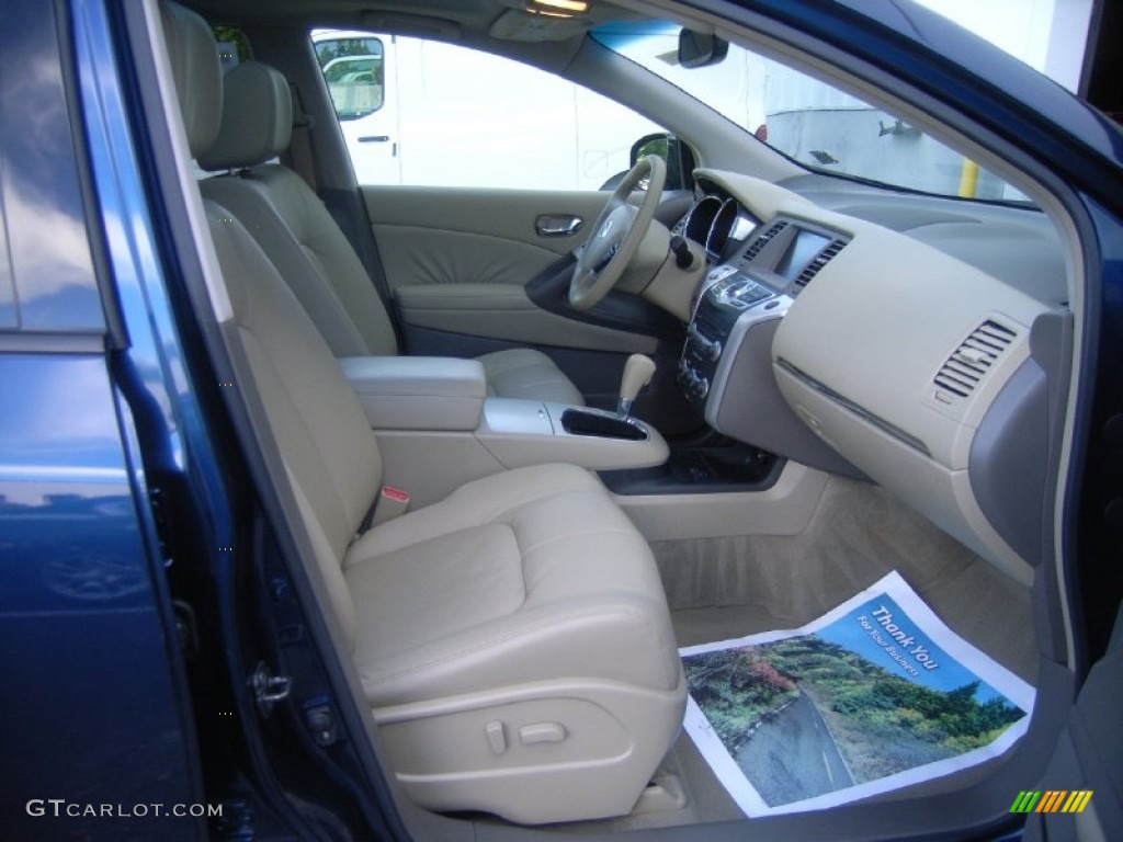 2010 Murano SL AWD - Deep Sapphire Blue Metallic / Beige photo #15