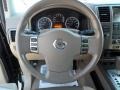 2008 Nissan Armada Almond Interior Steering Wheel Photo
