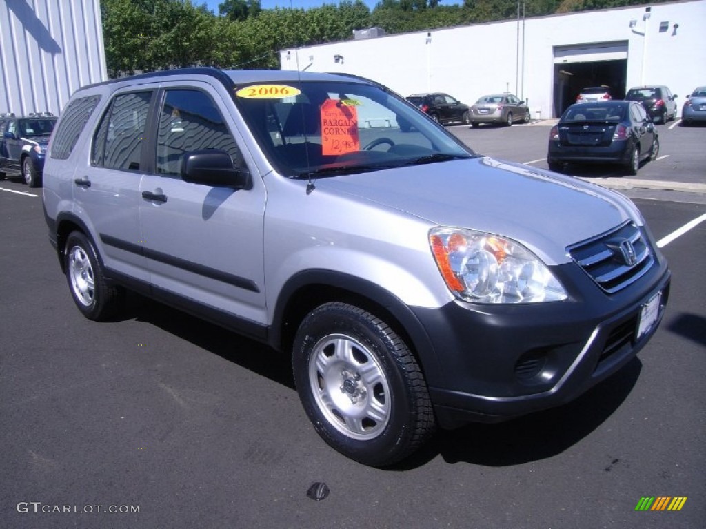 2006 CR-V LX 4WD - Alabaster Silver Metallic / Black photo #1