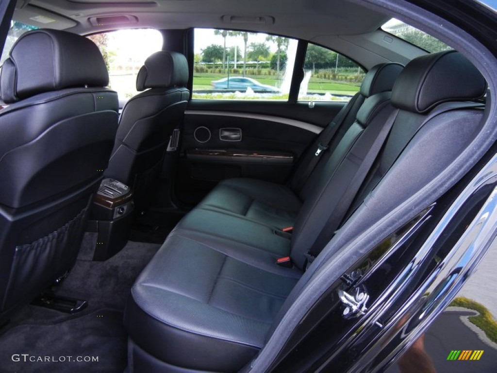 Black Interior 2007 BMW 7 Series 750i Sedan Photo #53571303