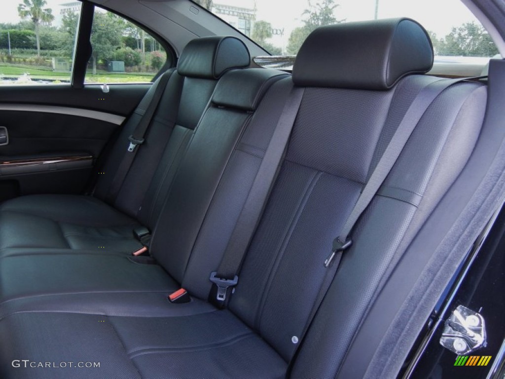 Black Interior 2007 BMW 7 Series 750i Sedan Photo #53571318