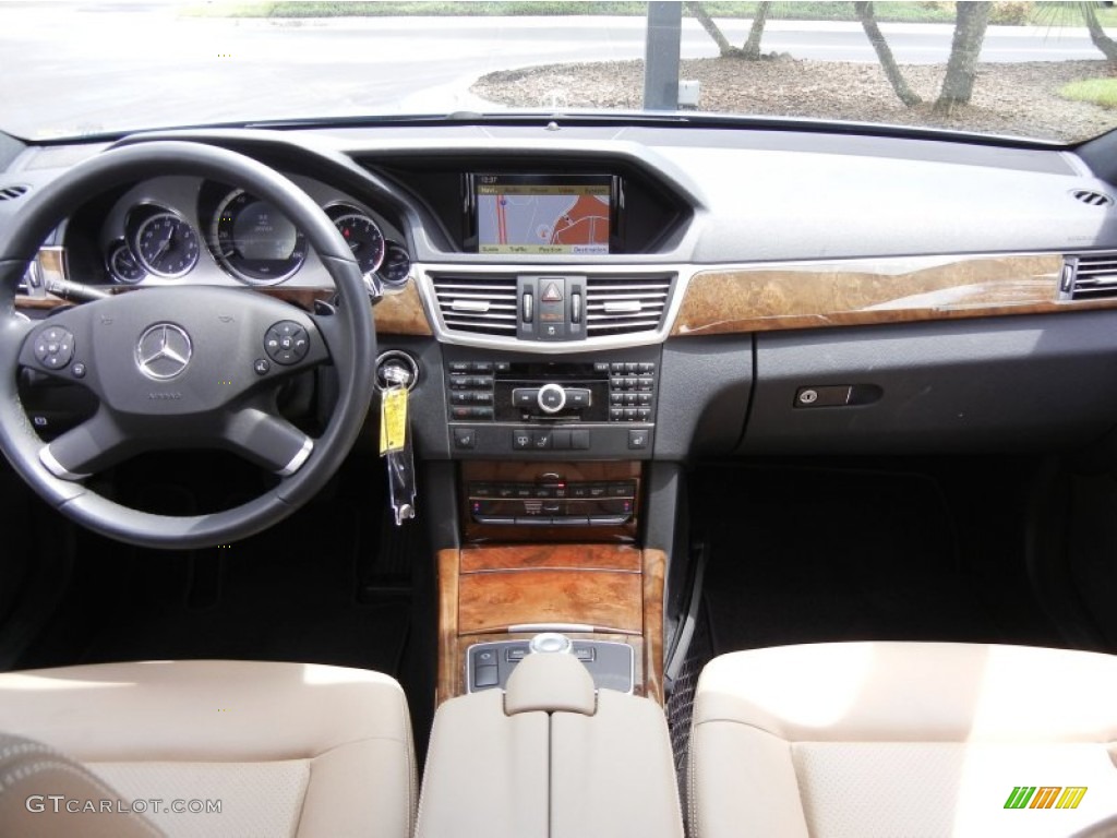 2010 Mercedes-Benz E 350 Sedan Almond Beige Dashboard Photo #53571954