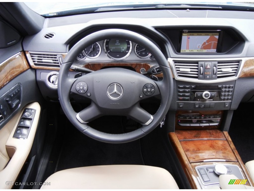 2010 Mercedes-Benz E 350 Sedan Almond Beige Dashboard Photo #53571963