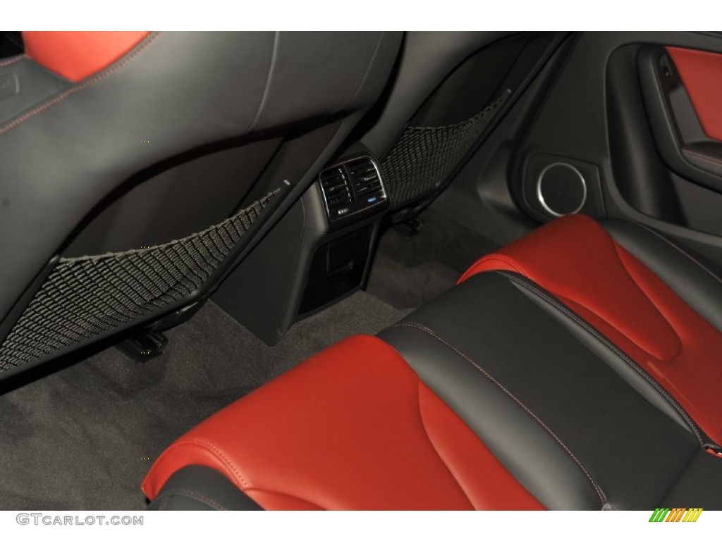 Black/Magma Red Interior 2012 Audi S4 3.0T quattro Sedan Photo #53571969