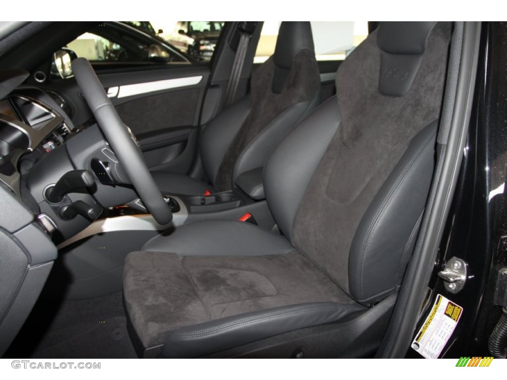 Black/Black Interior 2012 Audi S4 3.0T quattro Sedan Photo #53572320